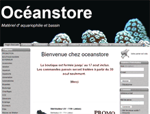 Tablet Screenshot of oceanstore.fr